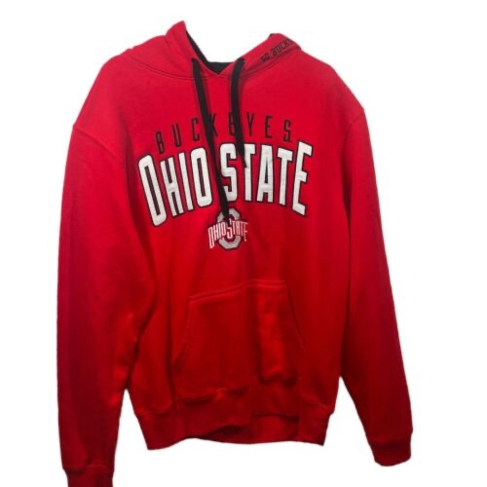 Ohio State Varsity Authentic Apparel Clothing Men's Buckeyes Red Hoodie Large